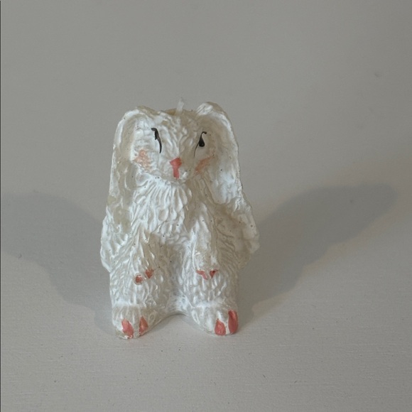 Vintage Other - Vintage collectible long eared Bunny Figurine mini resin rabbit Easter decor